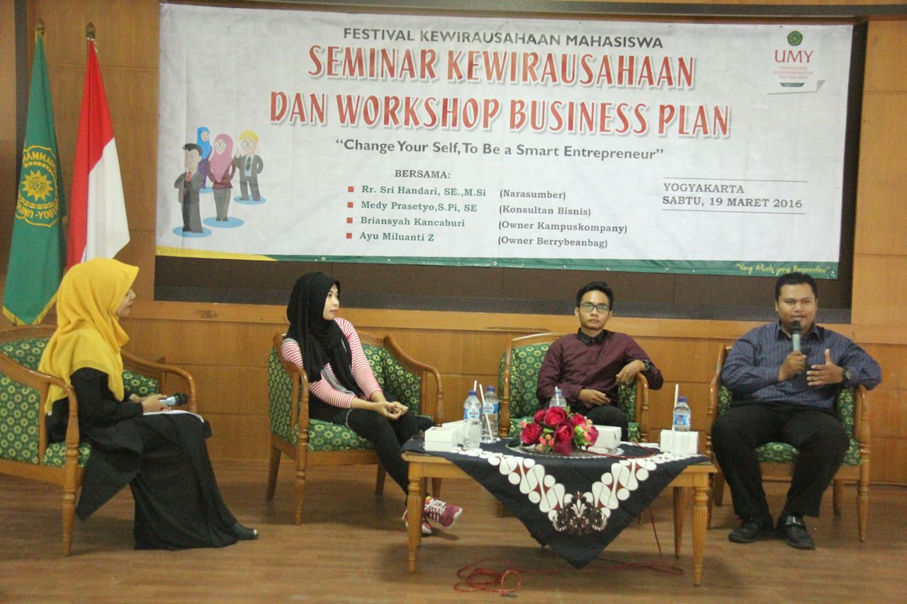 SEBI UMY Adakan Seminar Kewirausahaan dan Workshop Business Plan – Universitas Muhammadiyah Yogyakarta